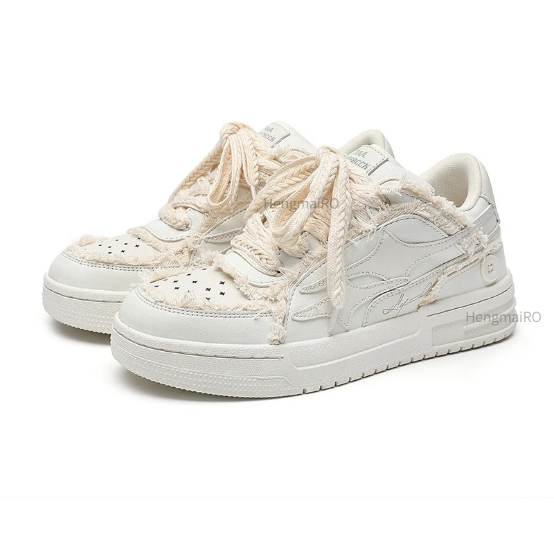 Women'S Fashion Tennis Shoes - Женские кроссовки Мужские ретро-звезды Y2K White
