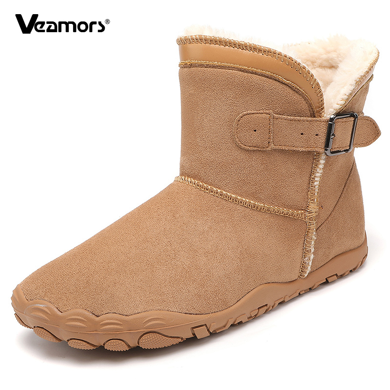 Women'S Fashion Hiking Boots - Плюшевые теплые женские зимние ботинки, нескользящая