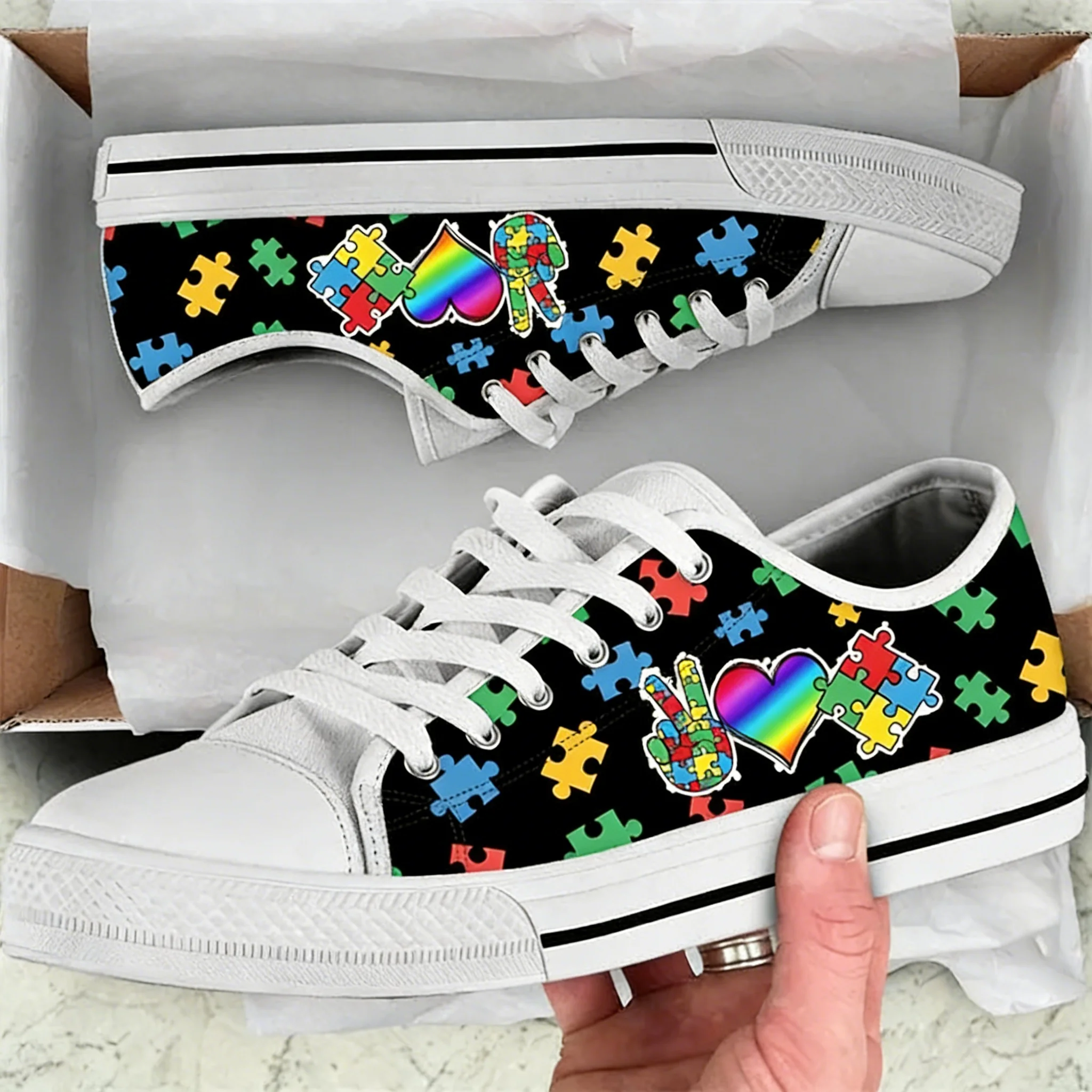 Women'S Fashion Tennis Shoes - Модные женские низкие кеды из канваса,