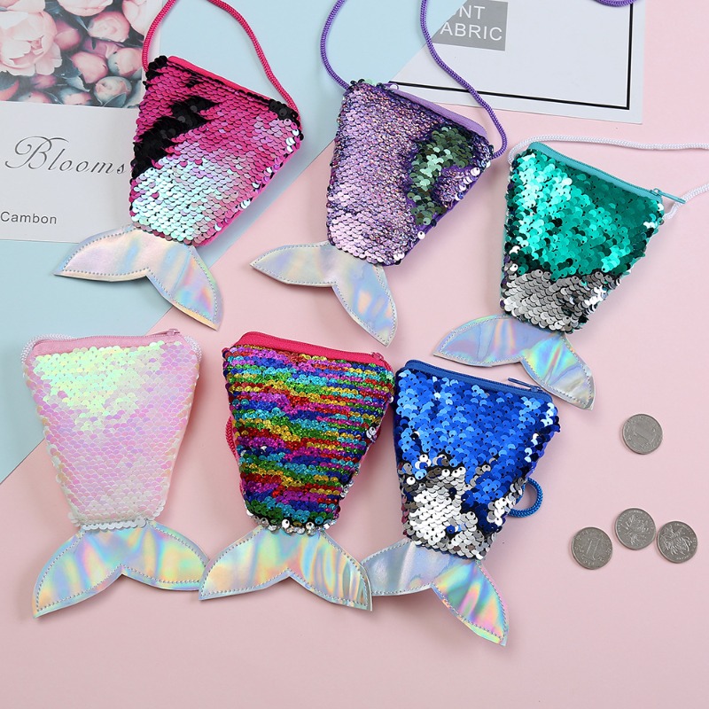 Coin Purse Women - Кошелек для монет с пайетками и