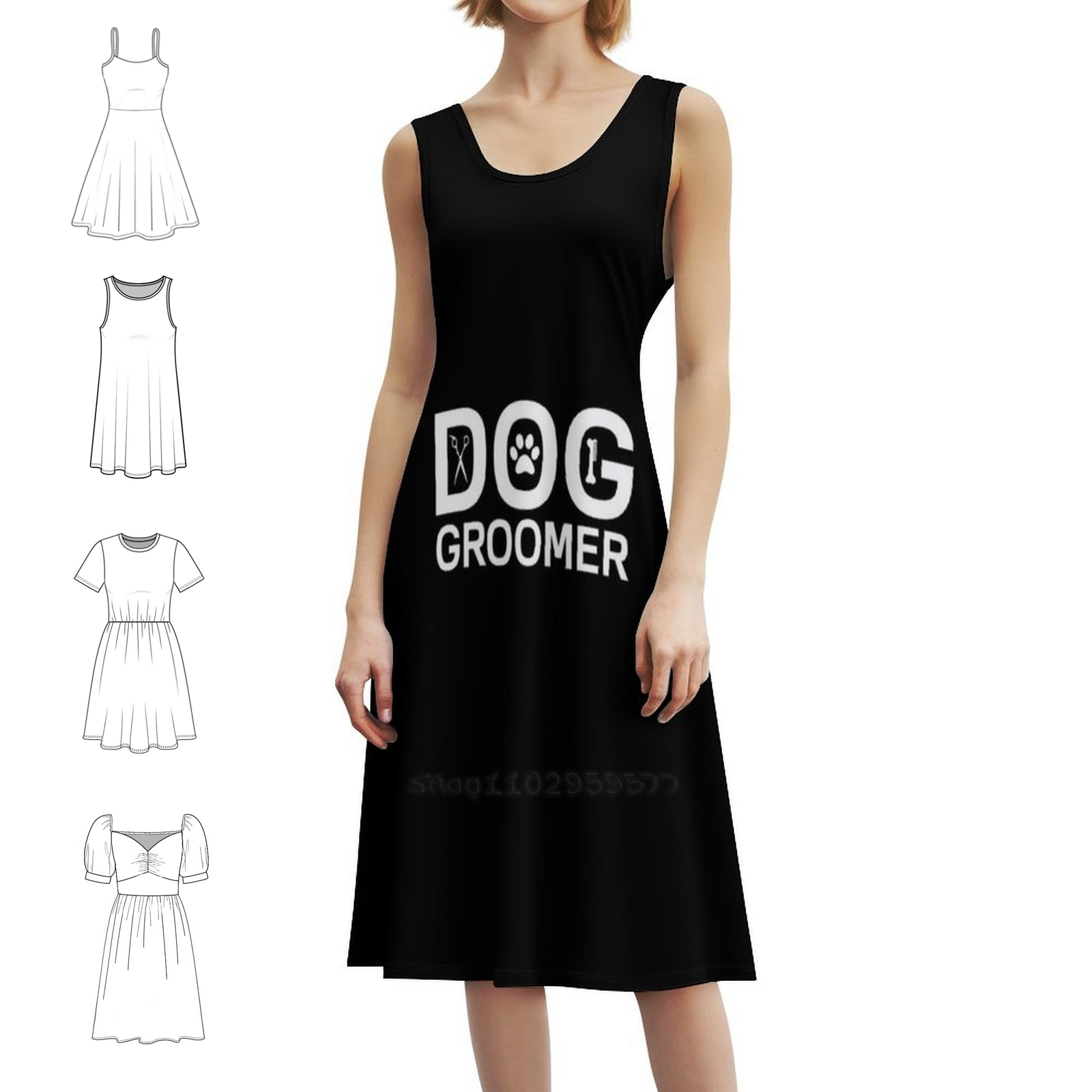 Women Fashion Gown - Платье для собак в стиле бохо,