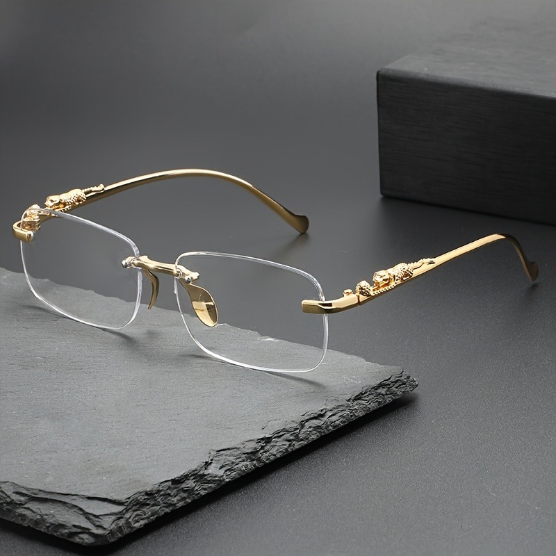 Women Fashion Glasses - Модные металлические солнцезащитные очки без оправы