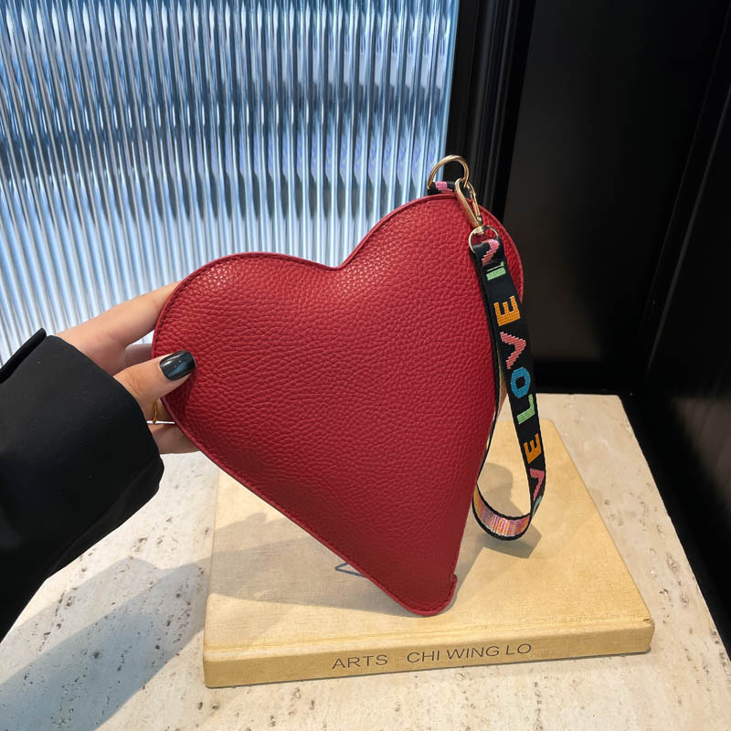 Coin Purse Women - Милый кошелек-сердечко в корейском стиле, однотонный,