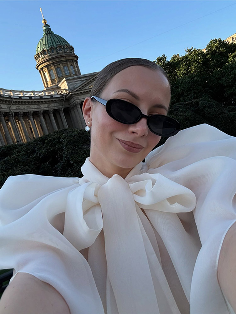 Модный женский топ без рукавов – обзор и цена Wrap Blouse Chiffon