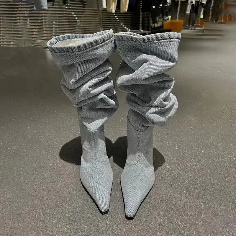 Длинные сапоги выше колена на  – обзор и цена Women Fashion Jeans