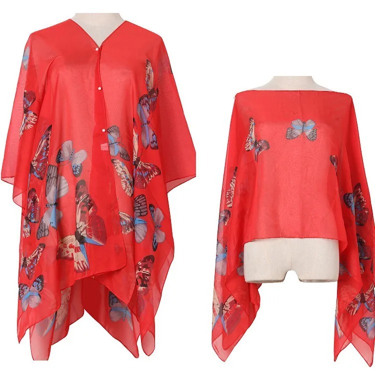 Женская солнцезащитная накидка – обзор и цена Wrap Blouse Chiffon