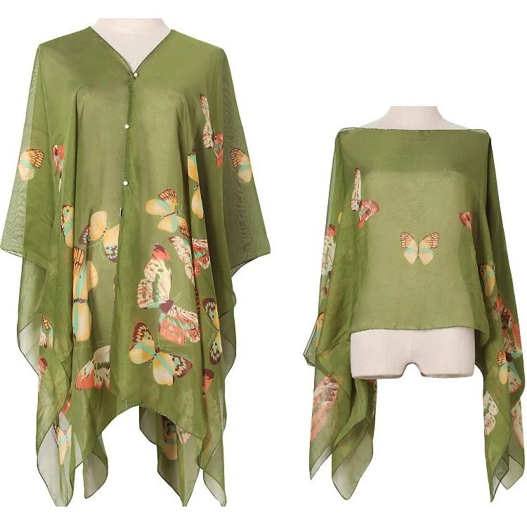 Женская солнцезащитная накидка – обзор и цена Wrap Blouse Chiffon
