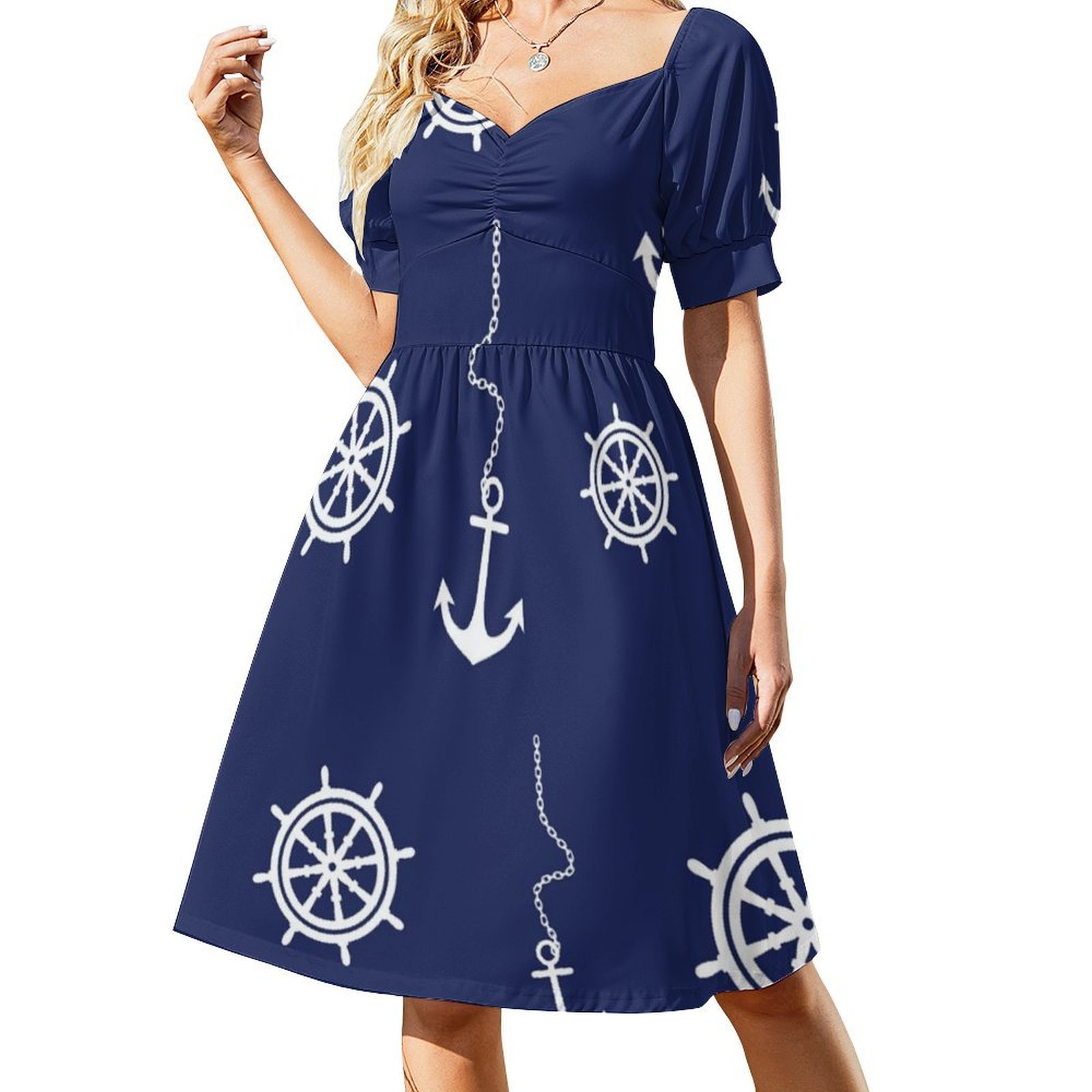 Выкройка-темно-синие и белые я – обзор и цена Women Fashion Gown