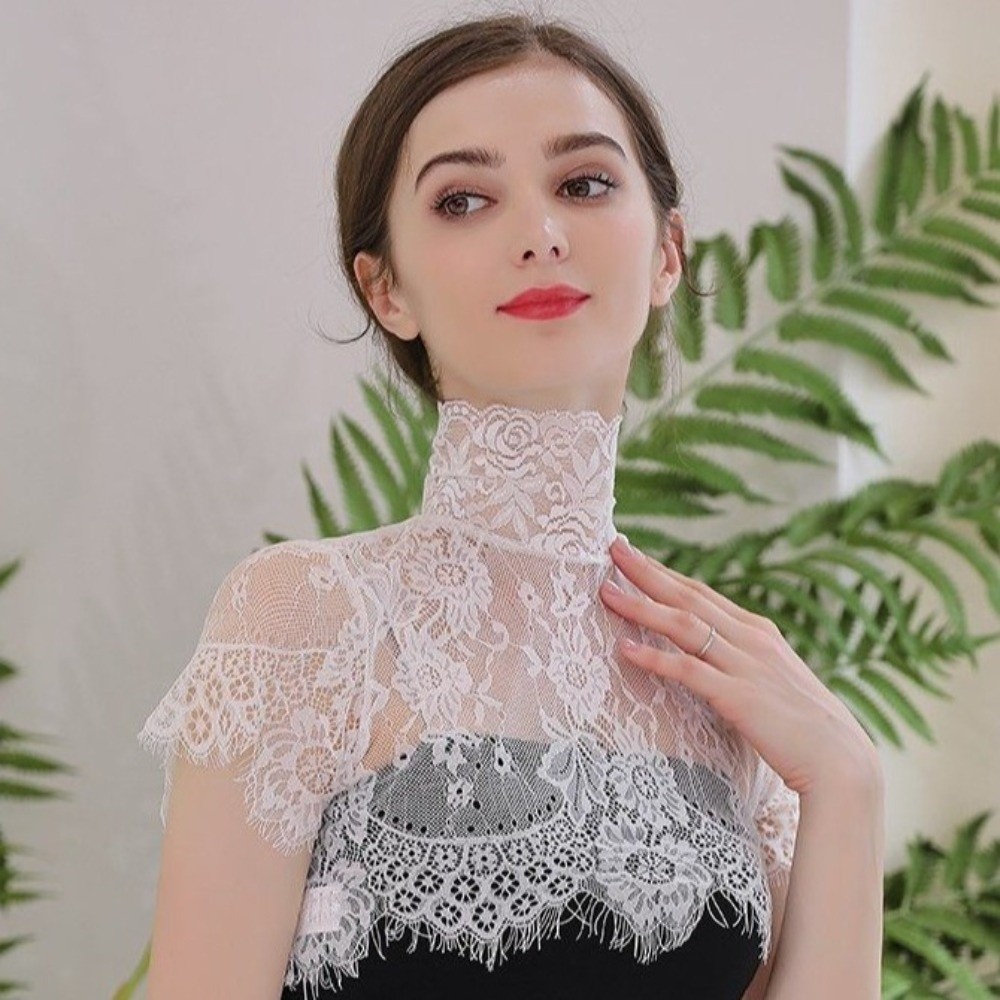 Съемный воротник-шарф, элегант – обзор и цена Wrap Blouse Chiffon