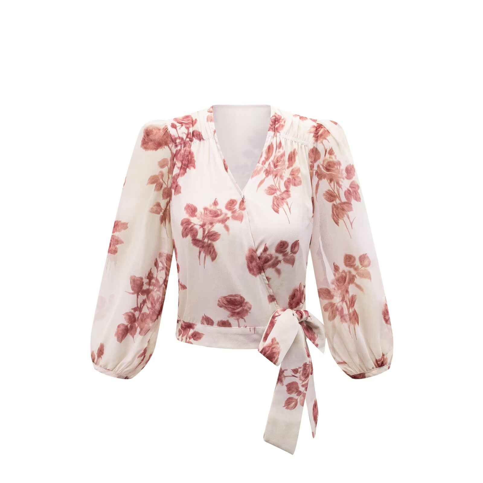 Женские бандажные блузки с v-о – обзор и цена Wrap Blouse Chiffon