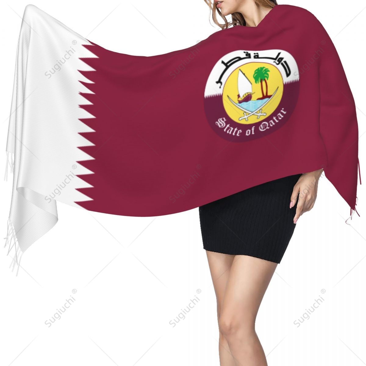 Шарф с гербом Катара, флаг, па – обзор и цена Women Fashion Qatar