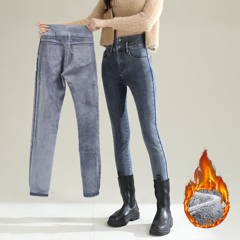 Зимние женские шикарные плюшев – обзор и цена Women Fashion Jeans