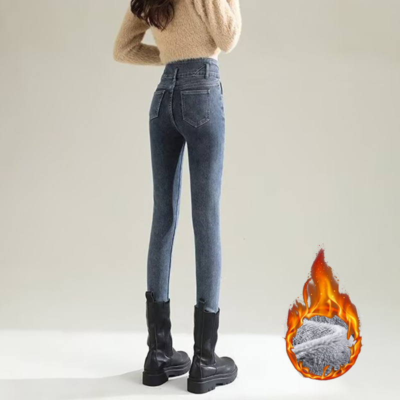 Зимние женские шикарные плюшев – обзор и цена Women Fashion Jeans