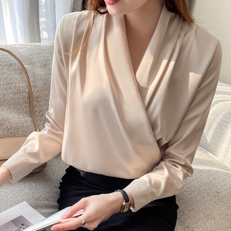 Женская блузка с V-образным вы – обзор и цена Wrap Blouse Chiffon